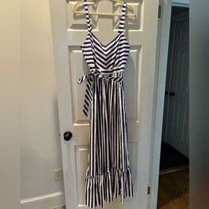 J.Crew striped maxi dress, size 10